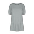 thumbnail image 4 of Gspmoly Robes d'Été, Robe d'Été Ample pour Femme en Coton et Lin à Col Rond à Manches Courtes, Robes de Mariage pour Femmes en Liquidation, 4 of 6