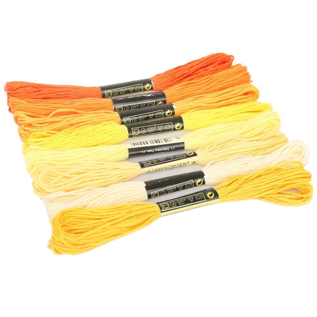 MesaSe 8Pcs 7.5m Thread Cross Stitch Embroidery Cotton DIY Craft Sewing Skeins for Cross Stitch