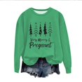 thumbnail image 2 of EGNMCR Chandail en Molleton de Noël Col Rond Imprimé Ample Manches Longues Sans Capuche, 2 of 4