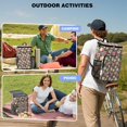 thumbnail image 2 of Exotic Floral Insulated Cooler Backpack, Leakproof Lunch Bag with Tropical Flower Pattern for Hiking and Beach, 2 of 6