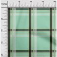 thumbnail image 1 of oneOone Georgette Viscose Mint Green Fabric Madras Check Sewing Craft Projects Fabric Prints By Yard 42 Inch Wide, 1 of 4