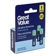 thumbnail image 2 of Great Value AAA LR03/1.5 V Alkaline Batteries 8 Pack, 2 of 4