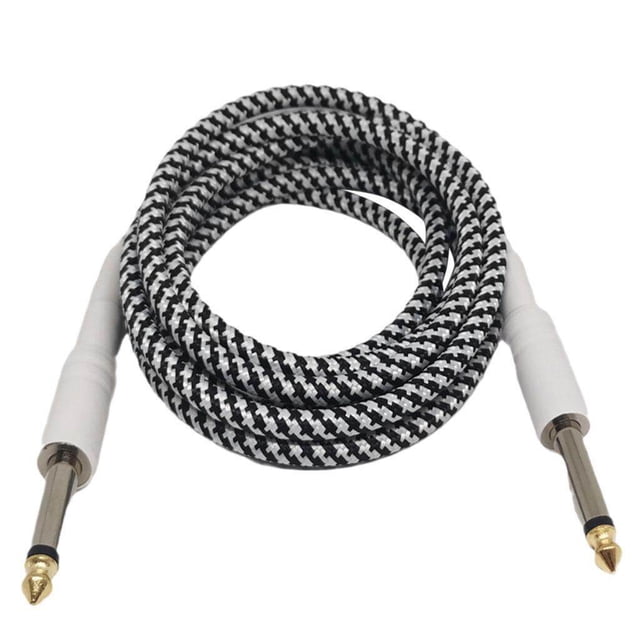 pitrice 6.35mm Guitar Cable Noise Reduction for Deep Bass Musical Instruments 1Meter