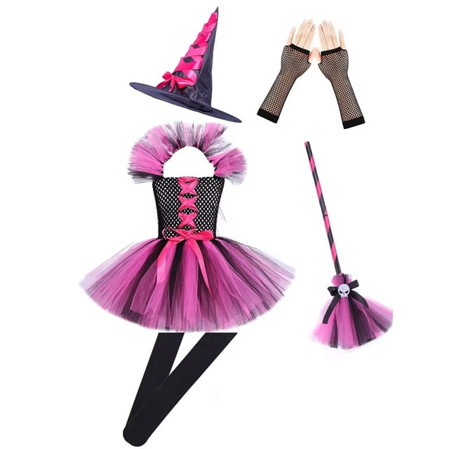 Robe de Bal Élégante pour Fille d'Halloween, Tenue de Mode pour Enfant, Robe de Bal Masqué