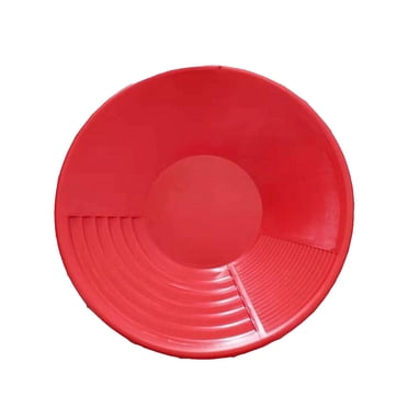 Gold Pan Basin Mining Stand Dredging Rush Golden Panning Prospecting Nugget Sieve Equipment Detection Washing Portable Riffle Red