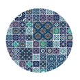 thumbnail image 2 of DOLITY Housse de Table Ajustée Élastique - Motif Coloré - Grand Rond - Convient aux Tables jusqu'à B 1,2 m, 2 of 9