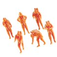 thumbnail image 2 of Milaget 6 Pieces Miniature Model Figures Creative Resin for Art Projects Accessories 2.8cm Height, 2 of 9