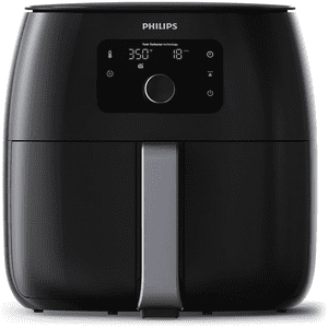 (Manufacturer Refurbished) Philips HD9650/96 Air Fryer XXL Twin Turbostar 1.4kg (Black)