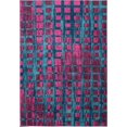 thumbnail image 1 of Ladole Rugs Pink Turquoise Blue Indoor Outdoor Area Rug Mat Carpet Runner for Living Bed room Entry way Patio Small Medium Large Long Non Slip Skid Size 3x5. 4x6, 5 x 8, 7 x 10, 9 by 12, 11 feet ft, 1 of 4