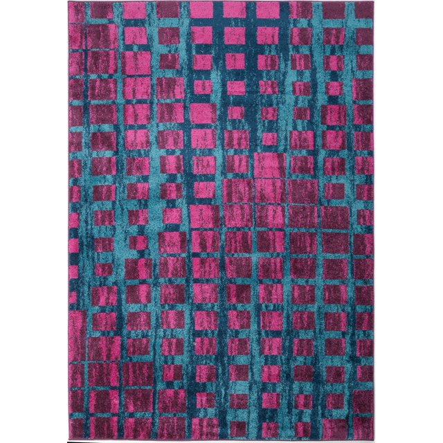 Ladole Rugs Pink Turquoise Blue Indoor Outdoor Area Rug Mat Carpet Runner for Living Bed room Entry way Patio Small Medium Large Long Non Slip Skid Size 3x5. 4x6, 5 x 8, 7 x 10, 9 by 12, 11 feet ft