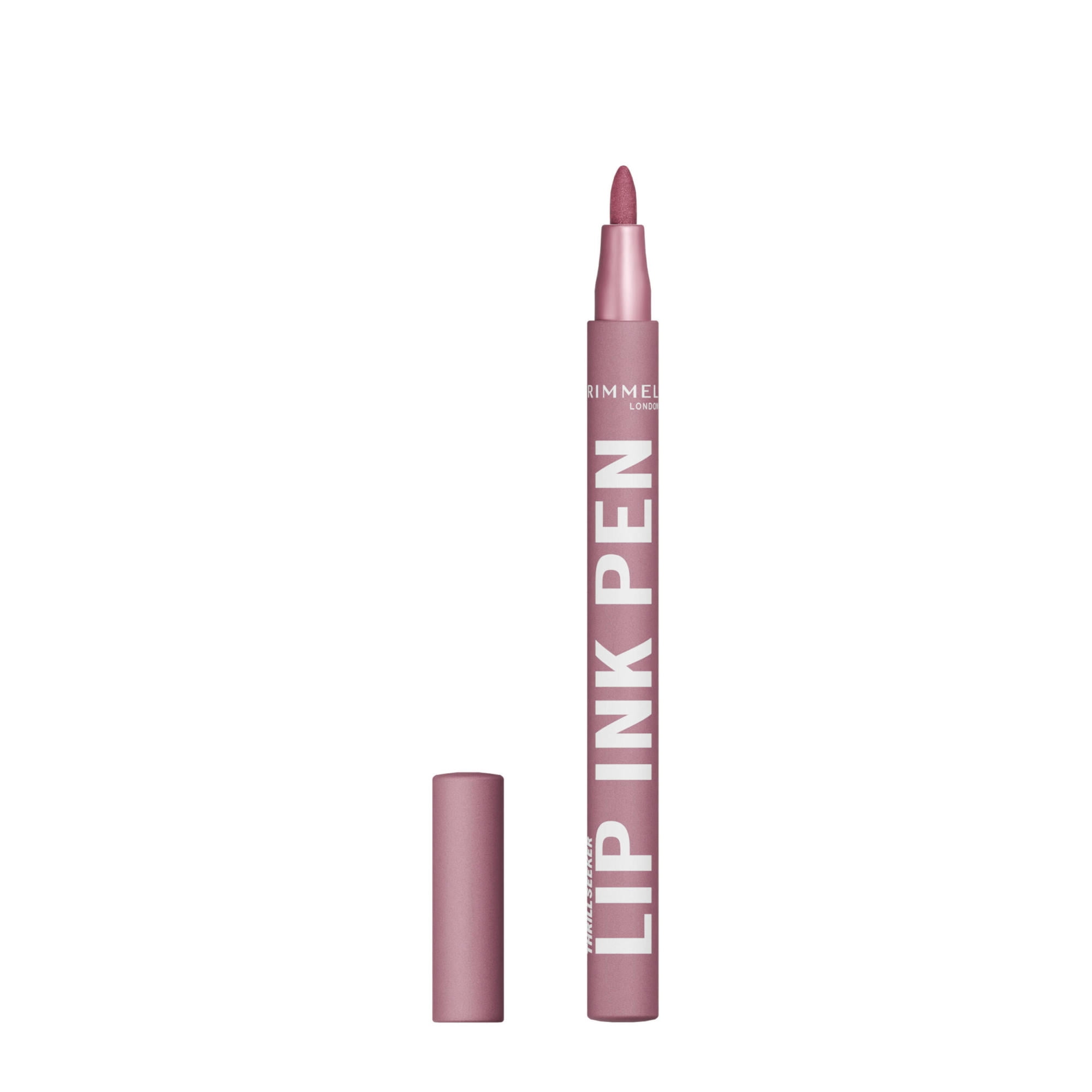 Rimmel Thrill Seeker Lip Ink Pen, rouge à lèvres, applicateur de précision en forme de stylo, tient aux baisers et ne déteint pas, couleur modulable, formule vegan, 1,7 ml