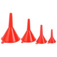 thumbnail image 2 of Oleegame 2PC 4Pcs Liquid Use Red Plastic Funnel Plastic Mouth Plastic Oiling Size Funnel Oil Plastic Funnel Red, 2 of 4