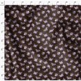 thumbnail image 4 of Soimoi Brown Rayon Fabric Circle & Peony Floral Print Sewing Fabric Yard 58 Inch Wide, 4 of 5
