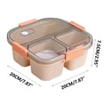 thumbnail image 3 of Rbaofujie Kids Bento Bento Lunch Box Lunch Box for Office Workers Microwave Oven Heating Special Bento Box Partition Type with Rice Lunch Box Fresh-Keeping Box Food Grade Food Storage, 3 of 7