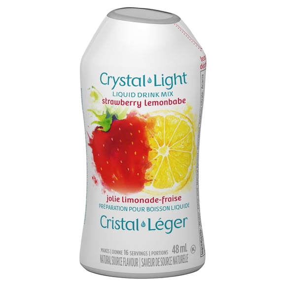 Crystal Light Strawberry Lemonbabe Liquid Drink Mix, 48 ml Bottle