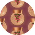 thumbnail image 1 of Ahgly Company Machine Washable Indoor Square Transitional Orange Area Rugs, 3' Square, 1 of 7