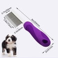 thumbnail image 4 of Cheapark Pet Grooming Comb Stainless Steel Long and Short Tooth Combo for Detangling and Deshedding, 4 of 6