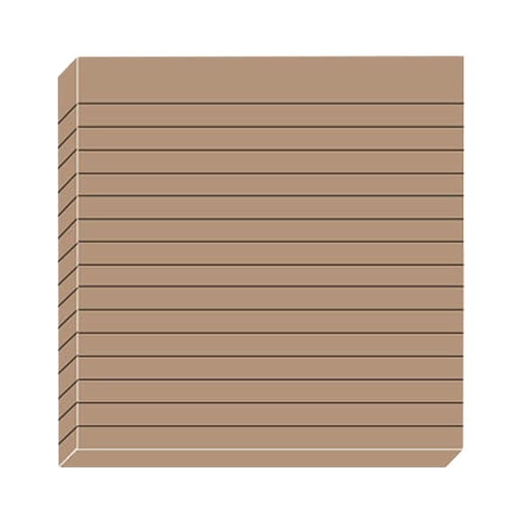 Lined Sticky Notes, 3x3 Inch Vintage Colored Memo Pads for Home and Office Use, D