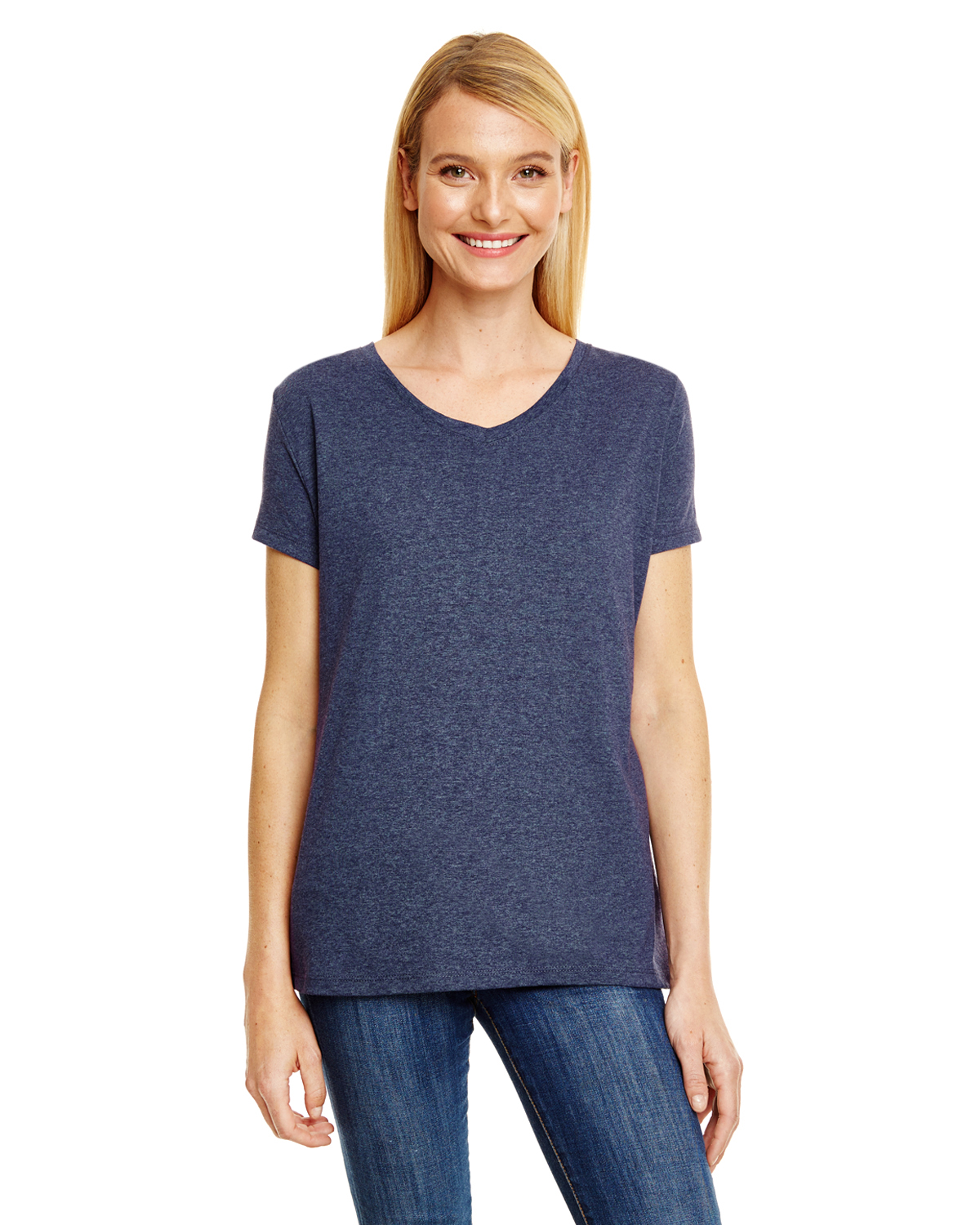 Hanes Ladies' X-Temp Triblend V-Neck T-Shirt - 42VT