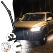 Sentmoon Windshield Wiper Wiper Blades All-Season Wiper Blades ForWiper Arm No Noise Car Wiper Blade with Four Of Rubber Strip Full Car Rubber Strip Wiper Blade Silent Type
