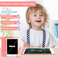 thumbnail image 4 of HLONK 10 Inch LCD Writing Tablet Pressure Sensitive Portable Drawing Pad Pink Green, 4 of 6