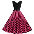 thumbnail image 5 of Kcodviy Femmes Vintage Été à Pois Femmes Grande Taille Robes Maxi pour l'Automne Imprimé Sans Manches Décontracté Soirée Manches Longues Robes pour Femmes Fête Bal Robe, 5 of 5