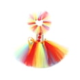 thumbnail image 2 of SUNSIOM Déguisements d'Halloween pour Fille Enfant Clown Robe de Cosplay Tulle Tutu Clown Robe Chapeau Gants Bas Ensemble de Fête, 2 of 6