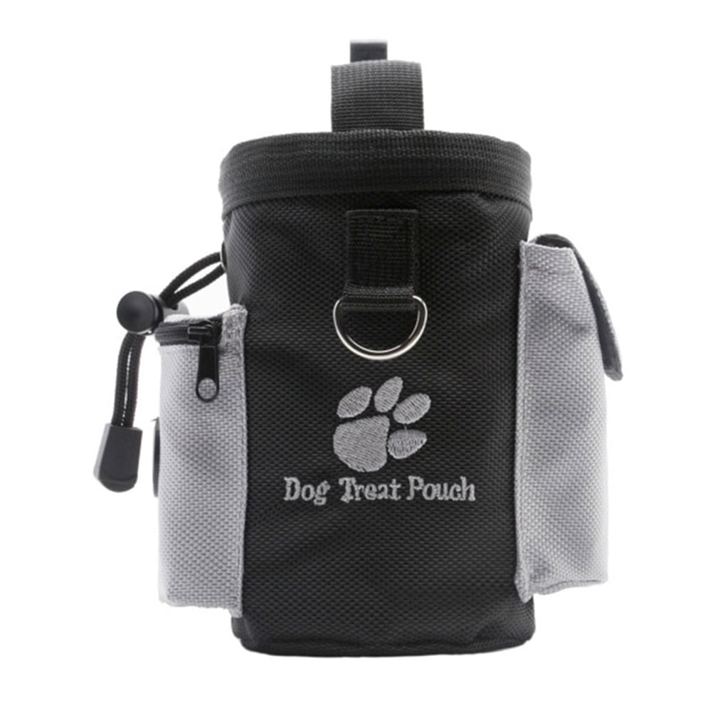 KAKOWELY Dog Treat Pouch Dog Treat Pouch Pet Hands Free Training Waist Bag Drawstring Carries Pet Toys Food Poop Bag Pouch5.31"X4.72"X0.59"