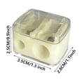 thumbnail image 2 of Boovnll Pencil Sharpener, Double-Hole Pencil Sharpener Office Stationery Student Pencil Sharpener Pencil Sharpener Manual Pencil Sharpener Plastic Roll, Sharpener, Colored Pencil Sharpener, 2 of 2