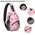 thumbnail image 3 of Donut Lover Candy Cake Doughnut Coffee Lightweight Travel Sling Backpack Multipurpose Durable Small Travel Backpack, 3 of 6