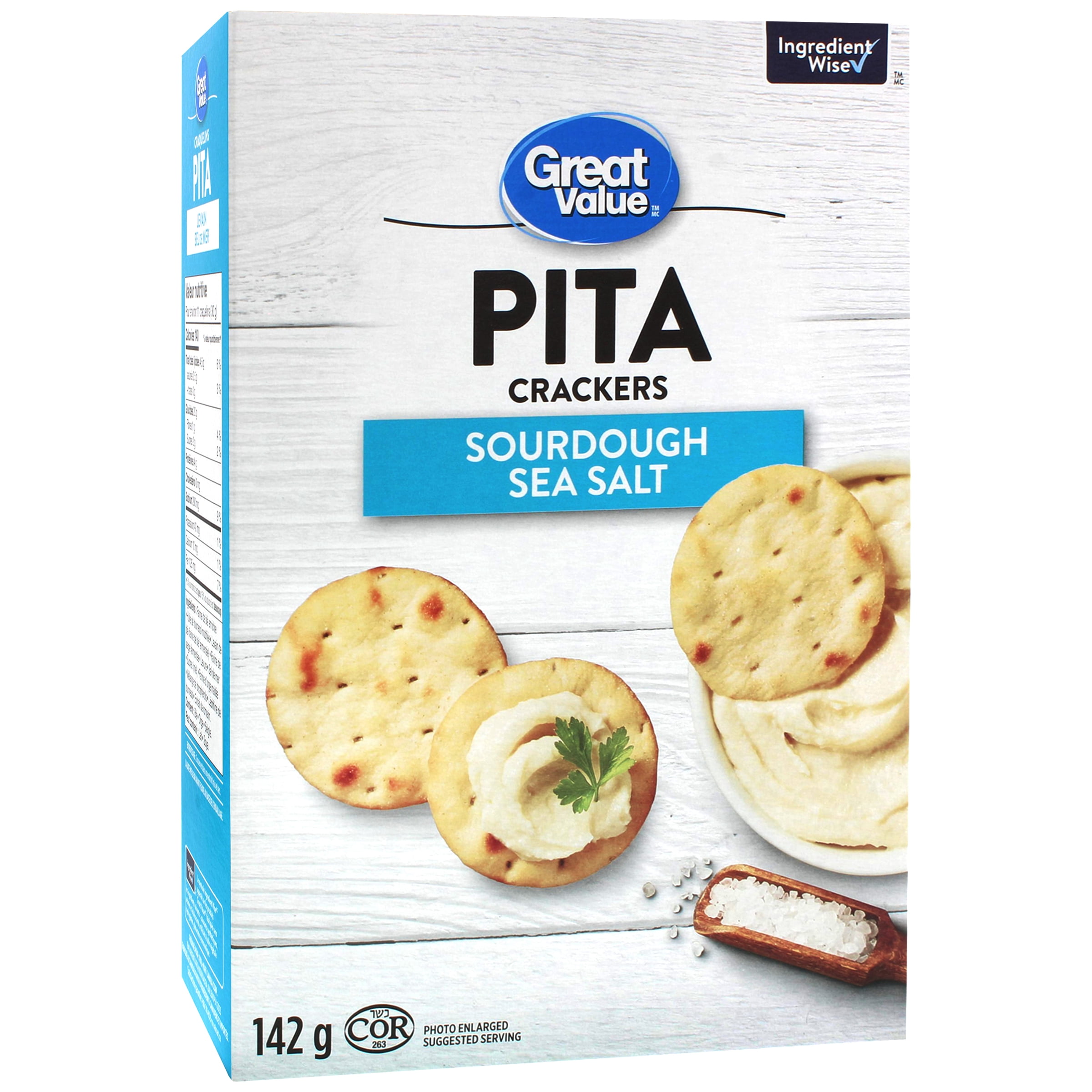 Great Value Sourdough Sea Salt Pita Crackers
