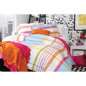 PIQUE NIGUE BLUE DUVET COVER SET QUEEN