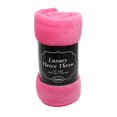 thumbnail image 1 of Safus Couverture en Molleton Uni, Jeté Peluche 50 Pouces x 60 Pouces - Rose, 1 of 4