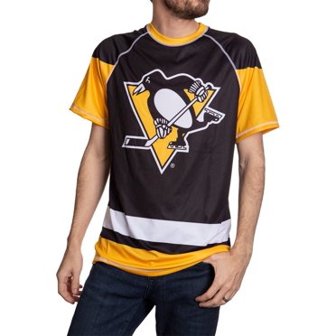 Maillot Dermoprotecteur à Manches Courtes des Pingouins de Pittsburgh pour Jour de Match