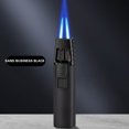 thumbnail image 1 of RYRDWP Windproof Straight Torch Blue Flame Lighter Butane Torch Turbine Torcher Inflatable Gas Windproof Lighter Refillable Butane Lighter For Outdoor BBQ Baking, 1 of 2