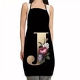 thumbnail image 1 of EGNMCR Apron Flower Letter Pattern Kitchen Fouling Apron Letter Print Series Apron Apron Apron, 1 of 1