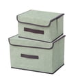 thumbnail image 2 of SuoKom Boîte de Rangement, Boîte de Rangement pour Garde-Robe de Jouets, Boîte de Rangement pour Couettes, Boîte de Rangement pour Vêtements, 2 Pcs 锛 Grande et Petite, 2 of 7