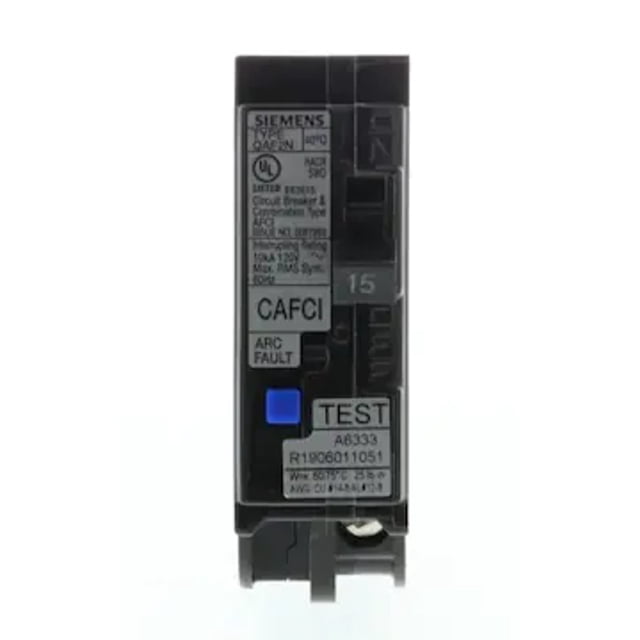 Siemens QP 15-Amp 1-Pole Afci Plug-On Neutral Circuit Breaker