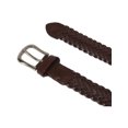 thumbnail image 3 of CTM® Ceinture Habillée Tressée Ajustable en Cuir pour Garçons (Lot de 2 Couleurs), 3 of 4