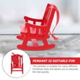 thumbnail image 2 of KAKOWELY 2pcs Wooden Chair Hanging Ornament DIY Home Decor Mini Rocking Chair Pendant,3.35X"X3.15"X2.76", 2 of 5