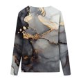 thumbnail image 4 of CEHVOM Hauts Amples à Col Rond pour Femmes T-Shirts Imprimés Décontractés Blouse à Manches Longues en Liquidation, 4 of 5