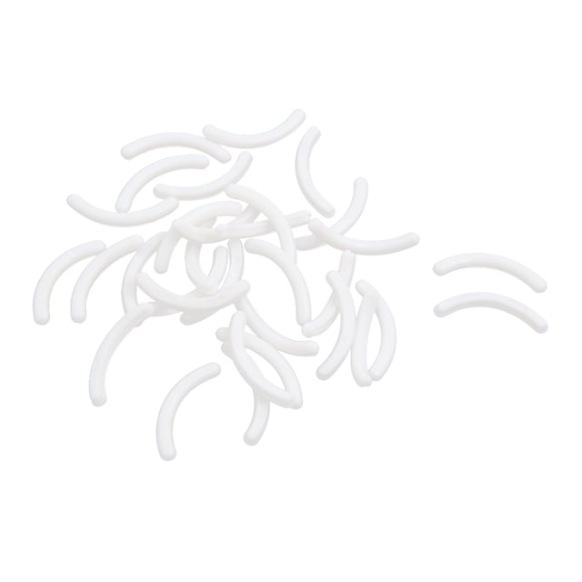 Unique Bargains 30pcs White Soft Rubber Ladies Cosmetic Makeup Eyelash Curler Refill Replace Pad