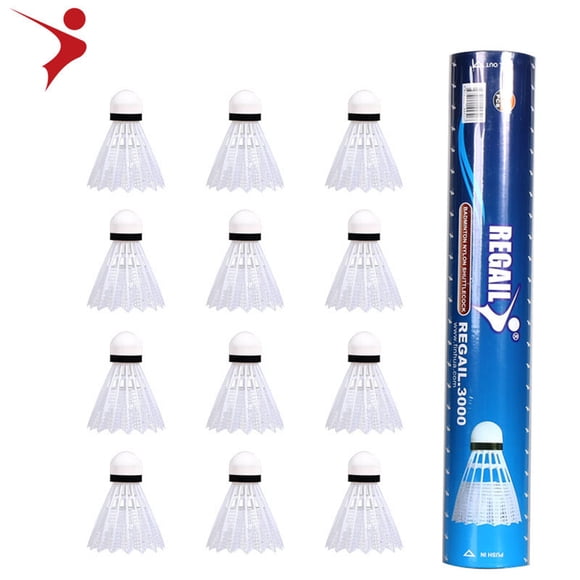 badminton, Ensemble de Ballon Ensemble de Volant Volant Intérieur Nylon Plume Boule 12 Pcs Imitation Nylon Volant Intérieur Extérieur Imitation Nylon Plume