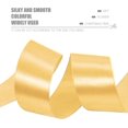 thumbnail image 3 of ORUYROP 1-1/2 Inch Wide Double Face Satin Ribbon-25 Yards，Gift Bag Decoration Wedding Chair Back Handmade Bow (Light champagne), 3 of 7