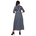 thumbnail image 4 of Moomaya Robe Kurti d'Été à Manches Courtes Imprimée, Tunique Ligne A pour Femmes, 4 of 5