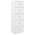 thumbnail image 1 of Hodedah 10 Door Enclosed Versatile Storage Cabinet for Home & Office, White, 1 of 9