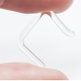 thumbnail image 1 of Reteneur de Septum Nez Transparent Verre Agrafe Pyrex Calibre 16 Ou Calibre 14, 1 of 3