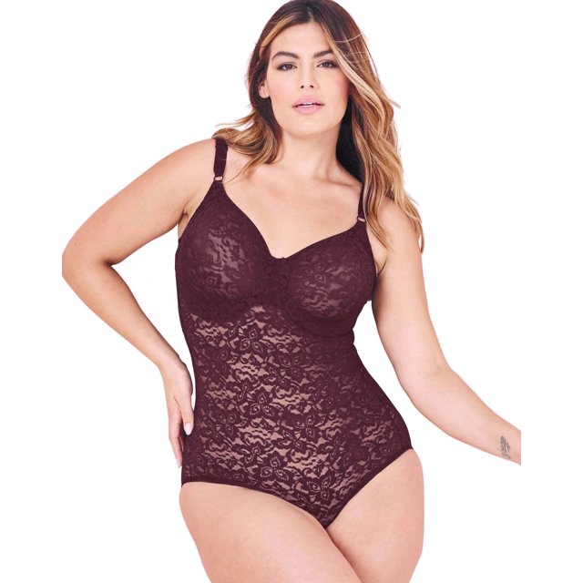 Bali Womens Lace N Smooth Firm Control Body Briefer - Best-Seller, 36C