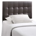 thumbnail image 1 of Lily Twin Upholstered Vinyl Headboard - Brown, 1 of 4