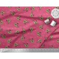 thumbnail image 3 of Soimoi Polyester Crepe Fabric Circle,Dot & Prawns Ocean Printed Craft Fabric by The Yard 42 Inch Wide, 3 of 4